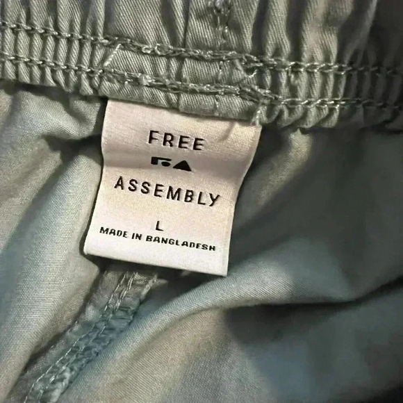 Mens Free Assembly Pull-On Shorts Green Size L - Picture 5 of 9